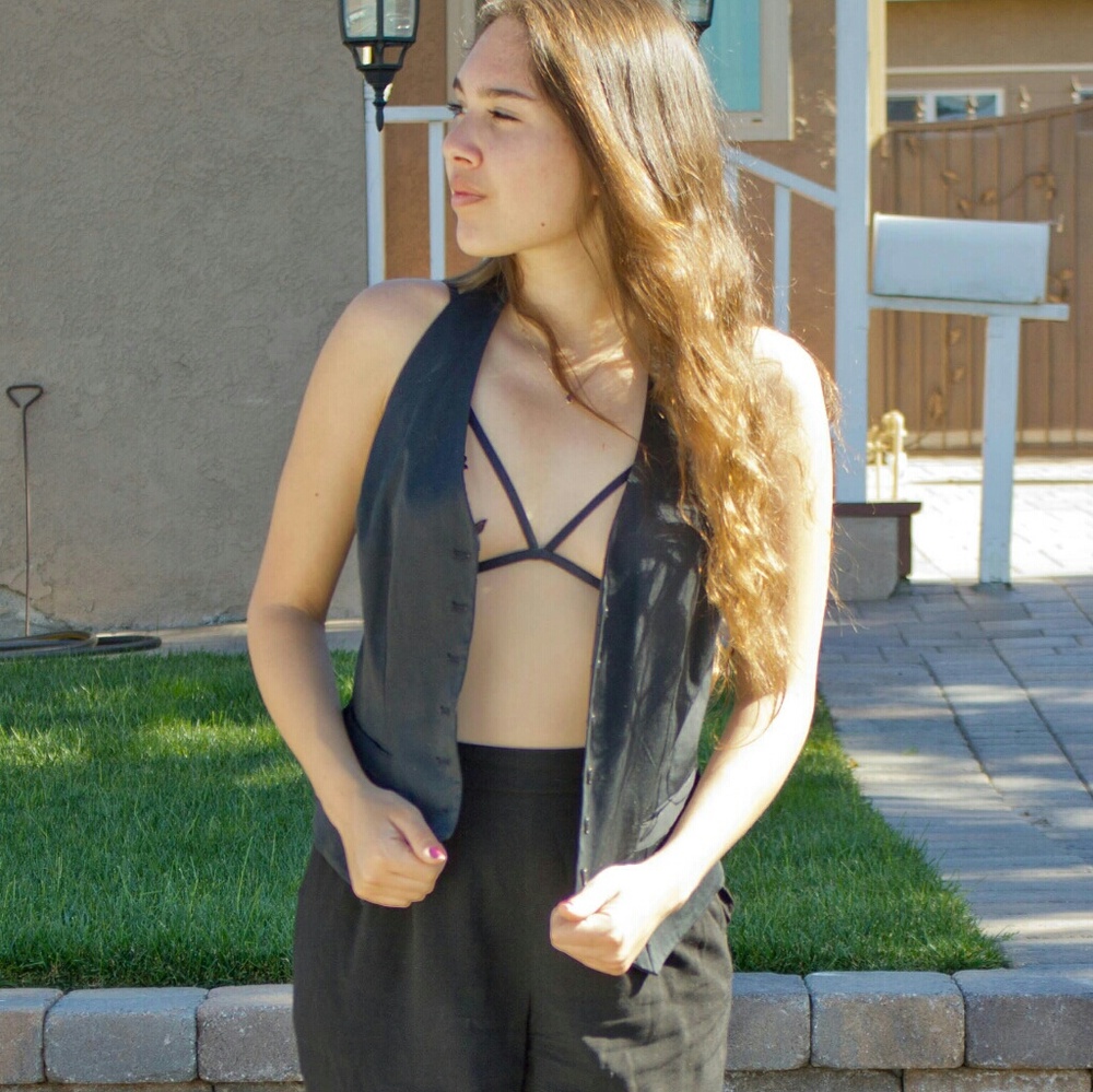 Black Suit Vest
